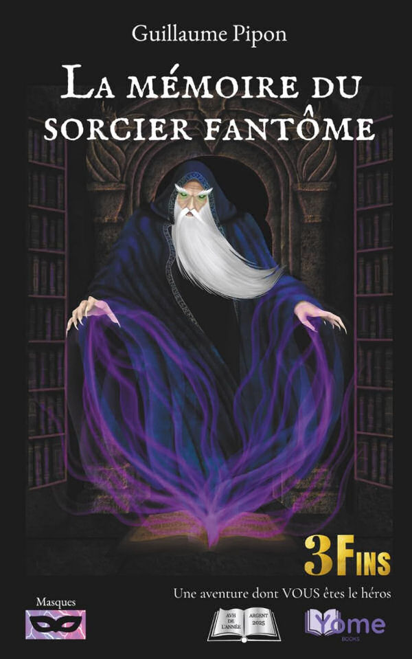 Couverture du livre-jeu La mémoire du sorcier fantôme  par Guillaume Pipon