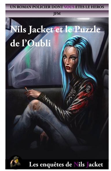 Couverture du livre-jeu Nils Jacket et le Puzzle de l'Oubli par JFM